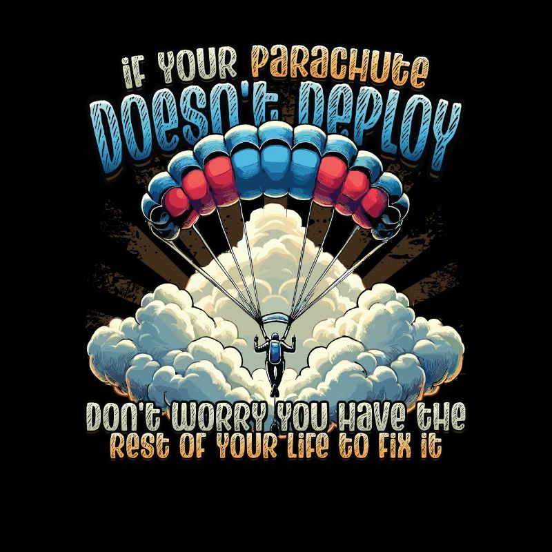 Funny skydiver