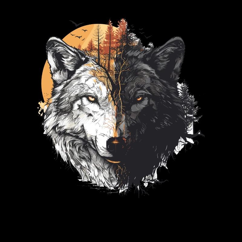Wilderness Inside the Bear Retro Vintage