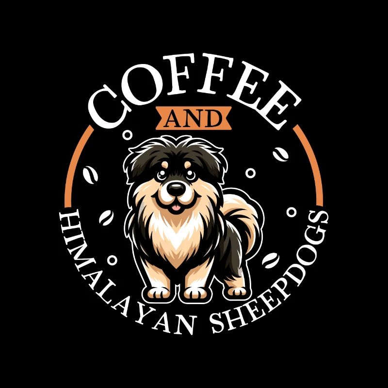 Coffee and Himalayan Shepherd Dog