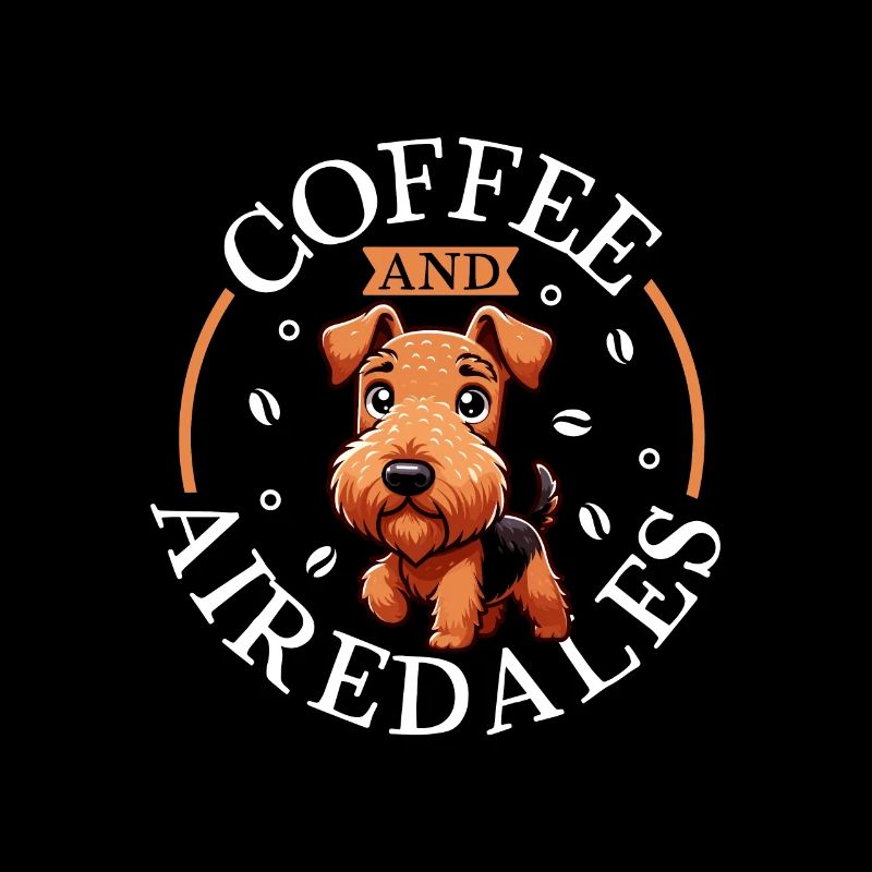 Café et Airedale Terrier