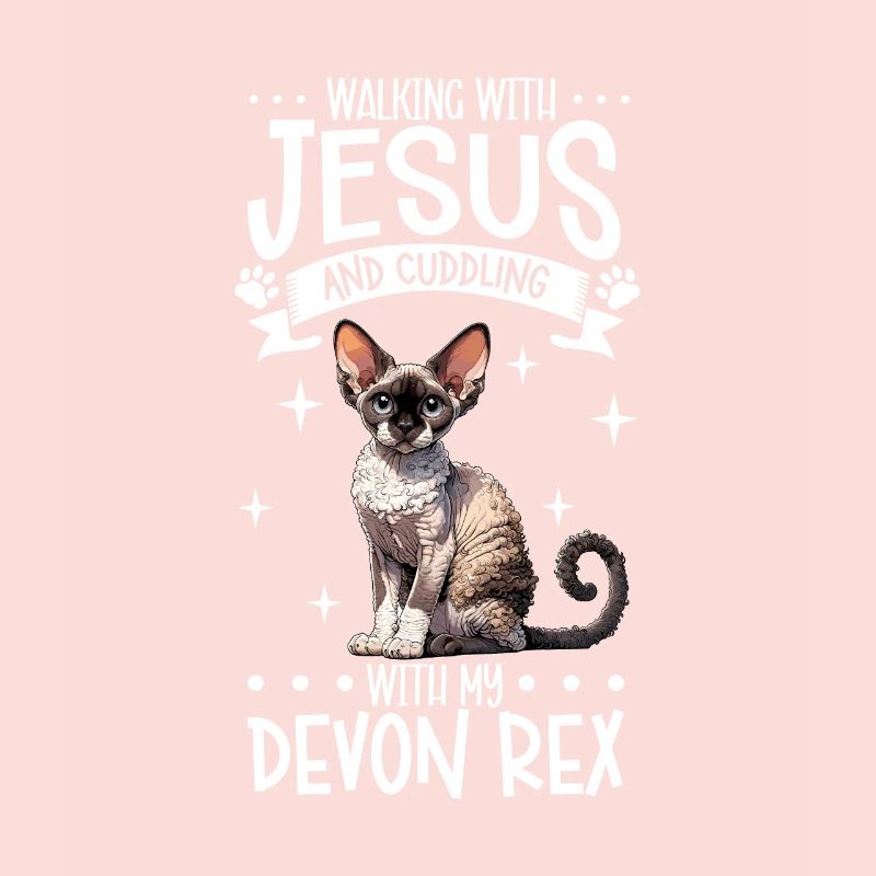 Jésus et mon Devon Rex