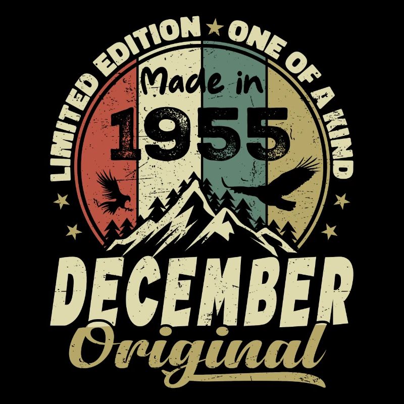 Vintage Retro Birthday Gift - December 1955
