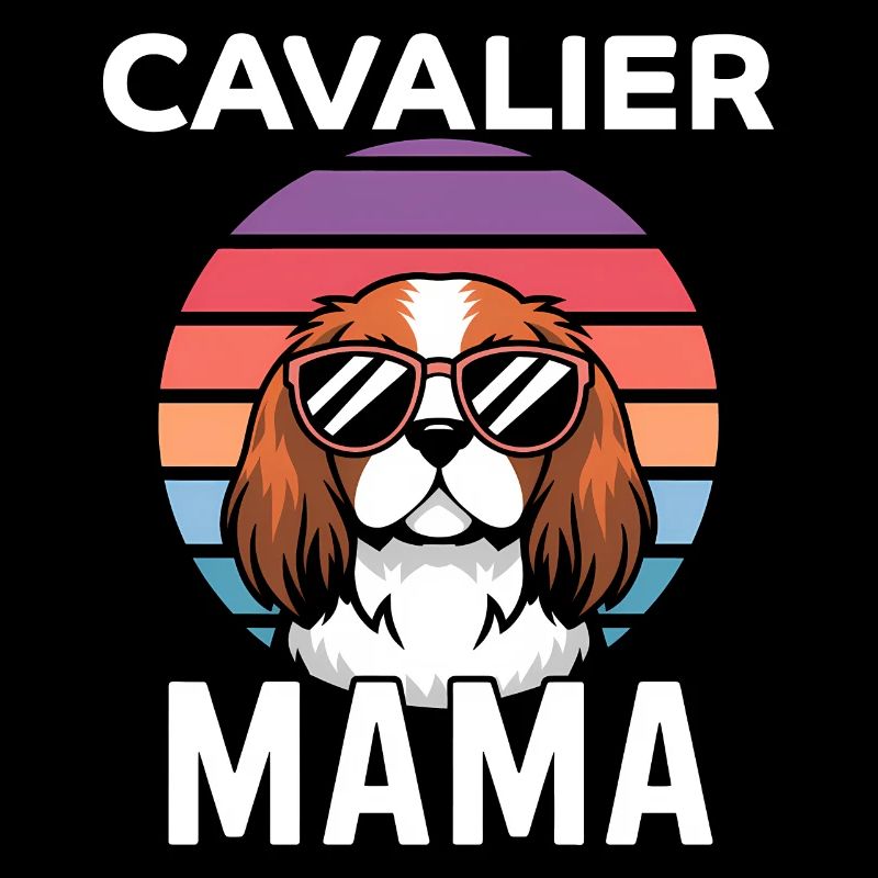 Cavalier King Charles Spaniel Disant Maman Cadeau