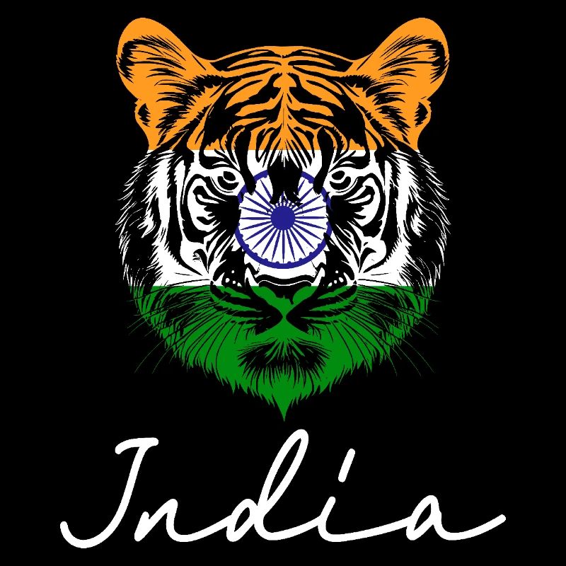 Souvenir Tigre Drapeau Indien