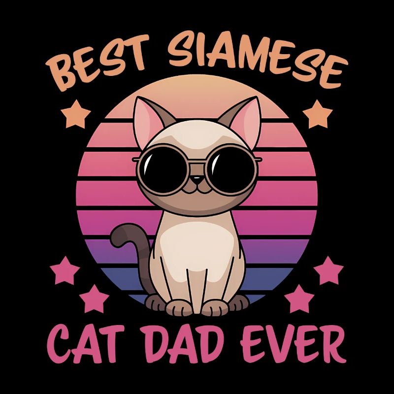 Siamese Cat Saying, Siamese Cat, Dad, Siamese Cat Gift