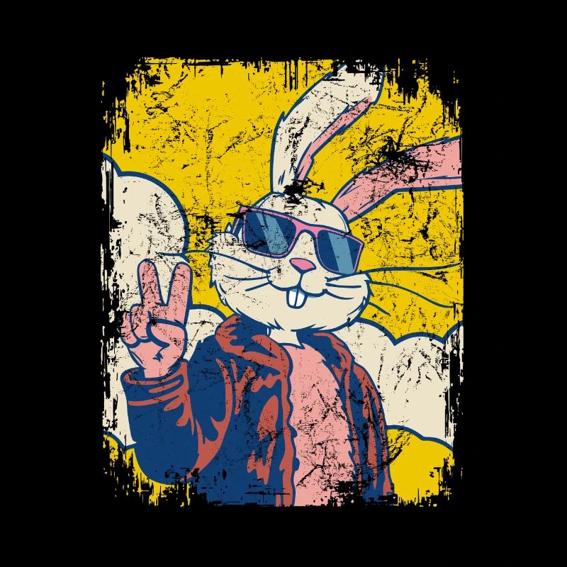Cool lapin de Pâques - Oeuf de Pâques - Cadeau