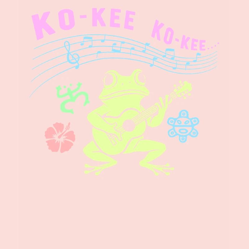 Ko-Kee Frog Playing Guitar Melody