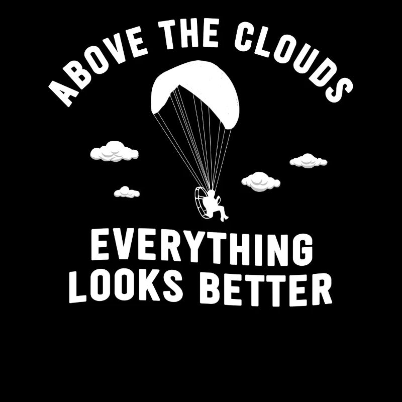 Au-dessus des nuages Passionné de paramoteur