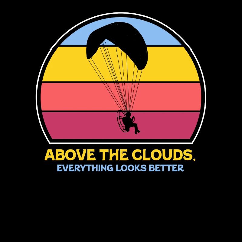 Au-dessus des nuages Passionné de paramoteur