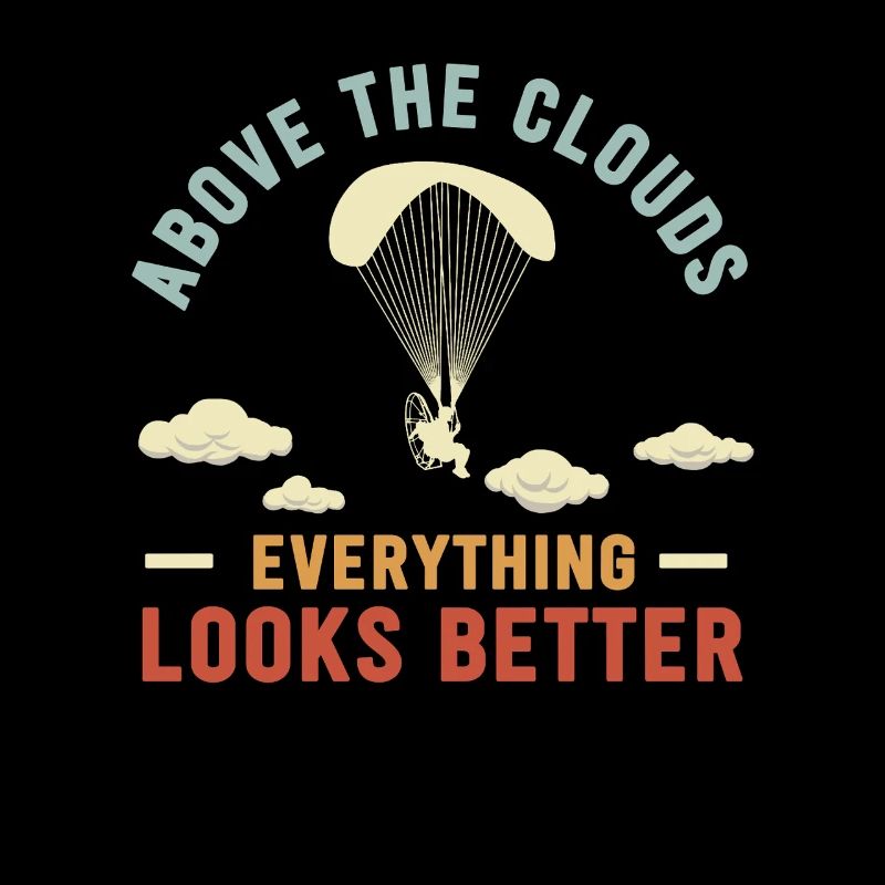 Au-dessus des nuages Passionné de paramoteur