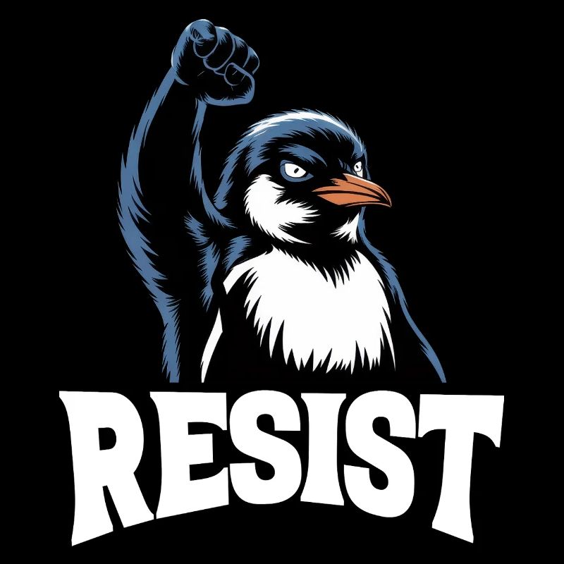 Penguin Protests Resistance Taxes
