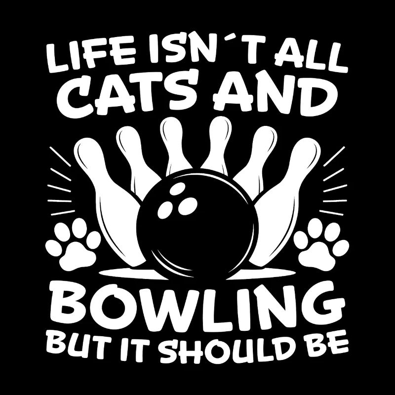 Bowling Dire Chats Drôle Bowling Cadeau