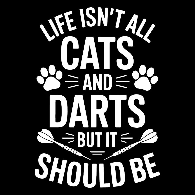 Fléchettes Dire Chats Fléchettes Drôles Fléchettes Cadeau