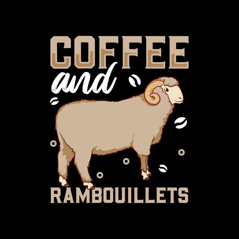 Kaffee und Rambouillet-Schaf
