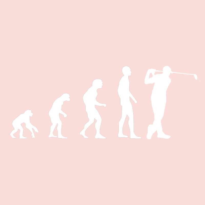 Evolution - Golfer - Golf - Sport - Geschenkidee
