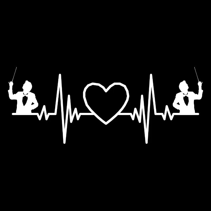 Dirigenten EKG Musik Herzschlag Dirigent Musiker