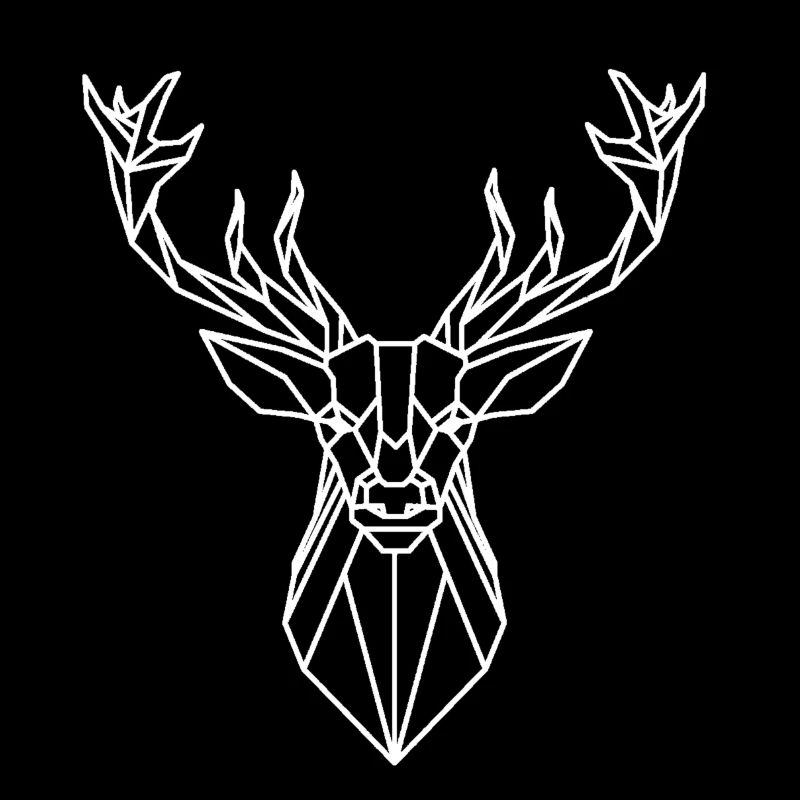 Tête de cerf blanc