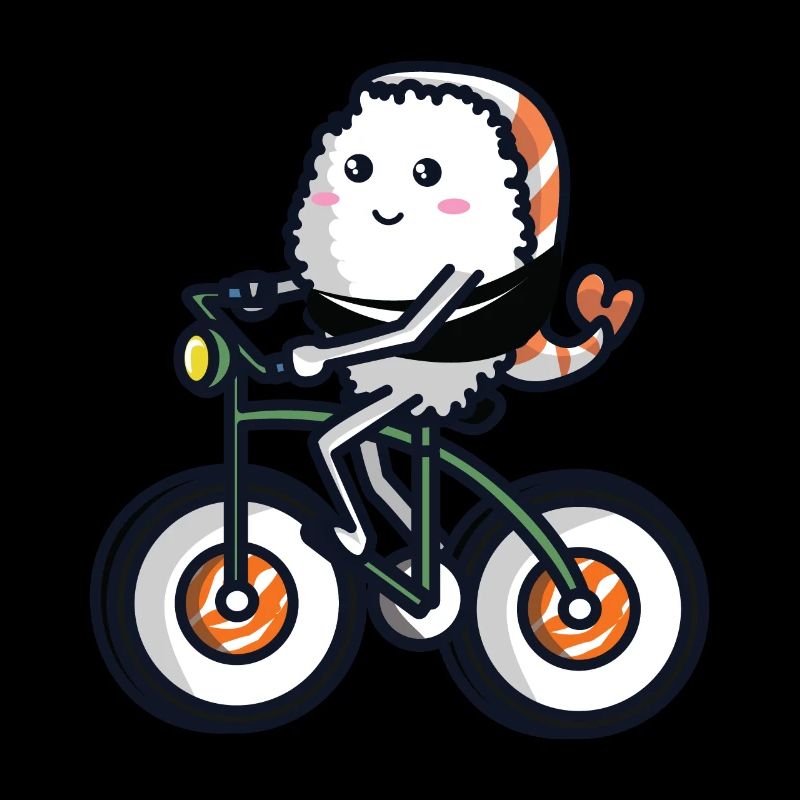 Sushi on a bicycle