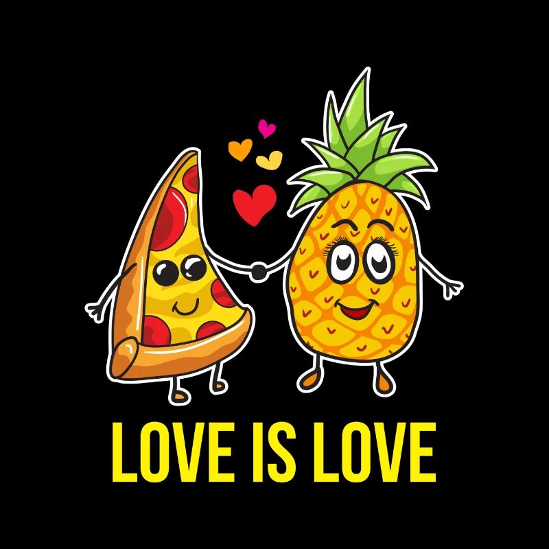 Chemise à pizza ananas