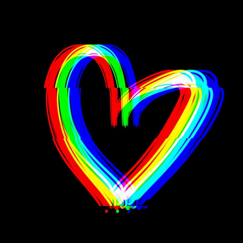 herz effekt 3d symbol liebe