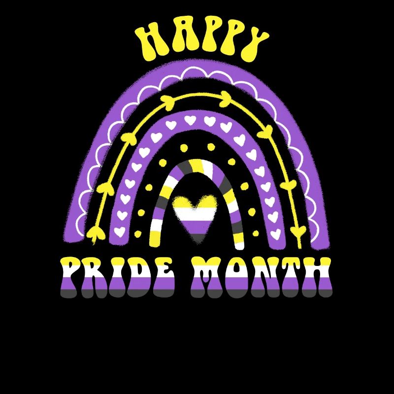 Happy Pride Month Nonbinary Regenbogen
