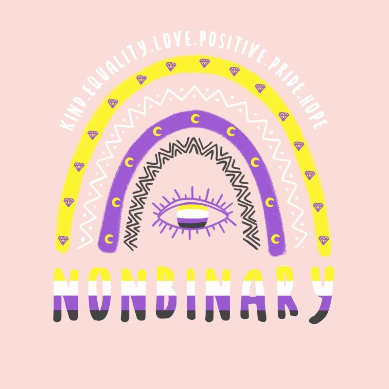 Boho Regenbogen Nonbinary