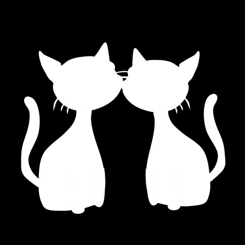 deux chats symbole amis chat