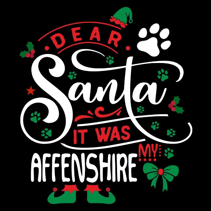 Weihnachten Weihnachtsmann Hund Affenshire