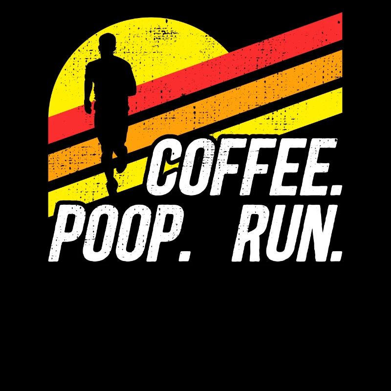 Coffee Poop Run Fun Trail Running Graphics