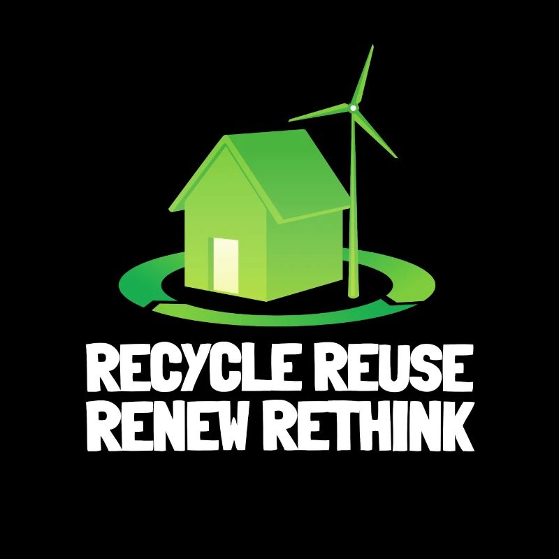 Recycle Réutiliser Renew Rethink Wind Turbine - Wind