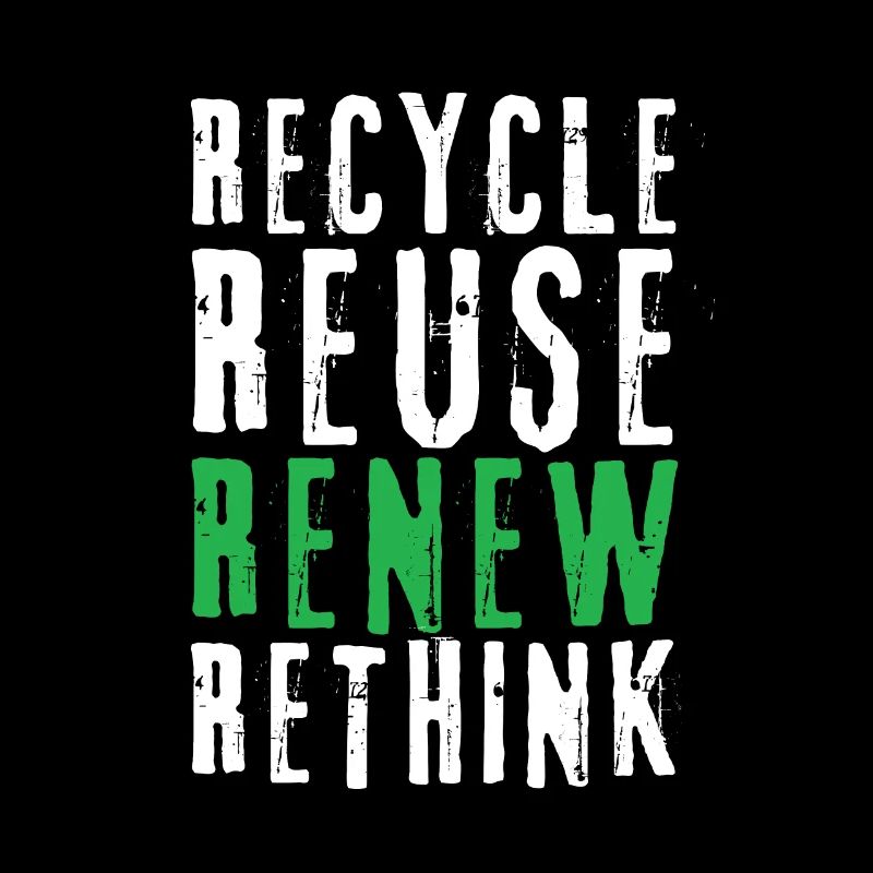 Recycle Réutiliser Renew Rethink Wind Turbine - Wind