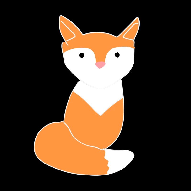 Fuchs symbol Tier orange