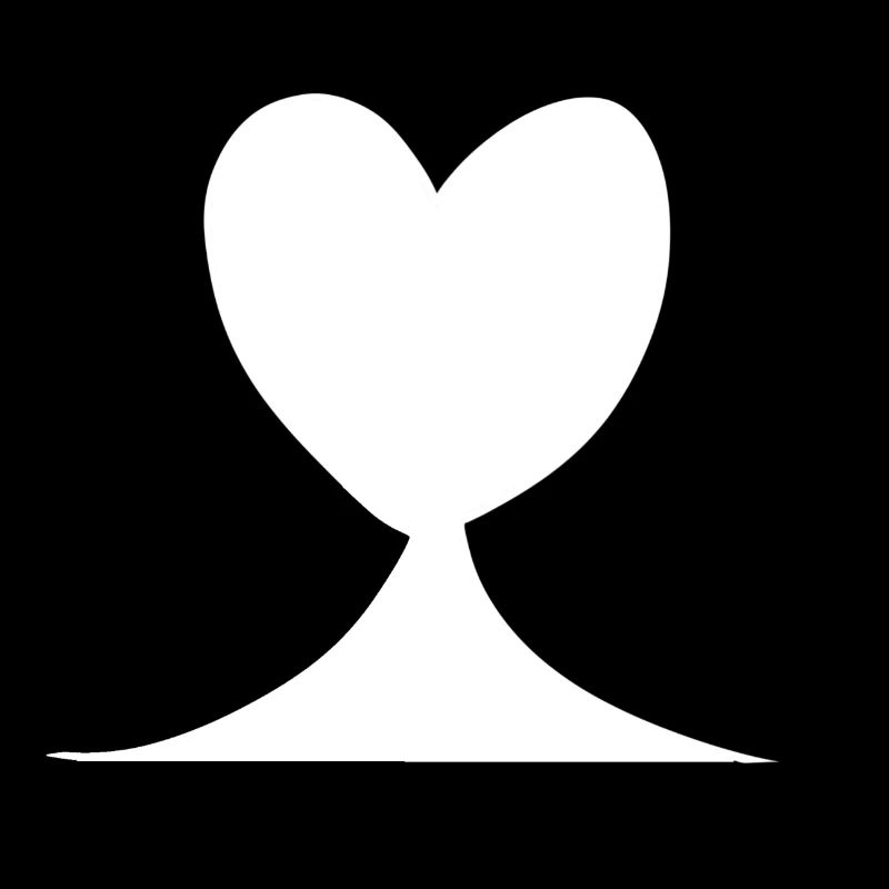 Forme du symbole d’amour en forme de cœur