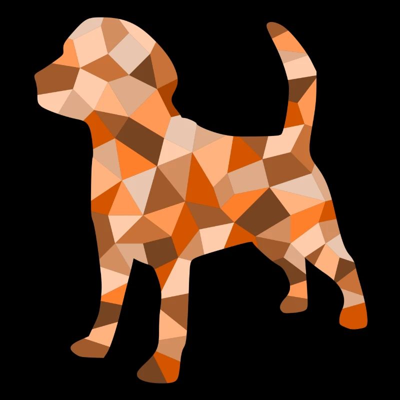 Dog cubist