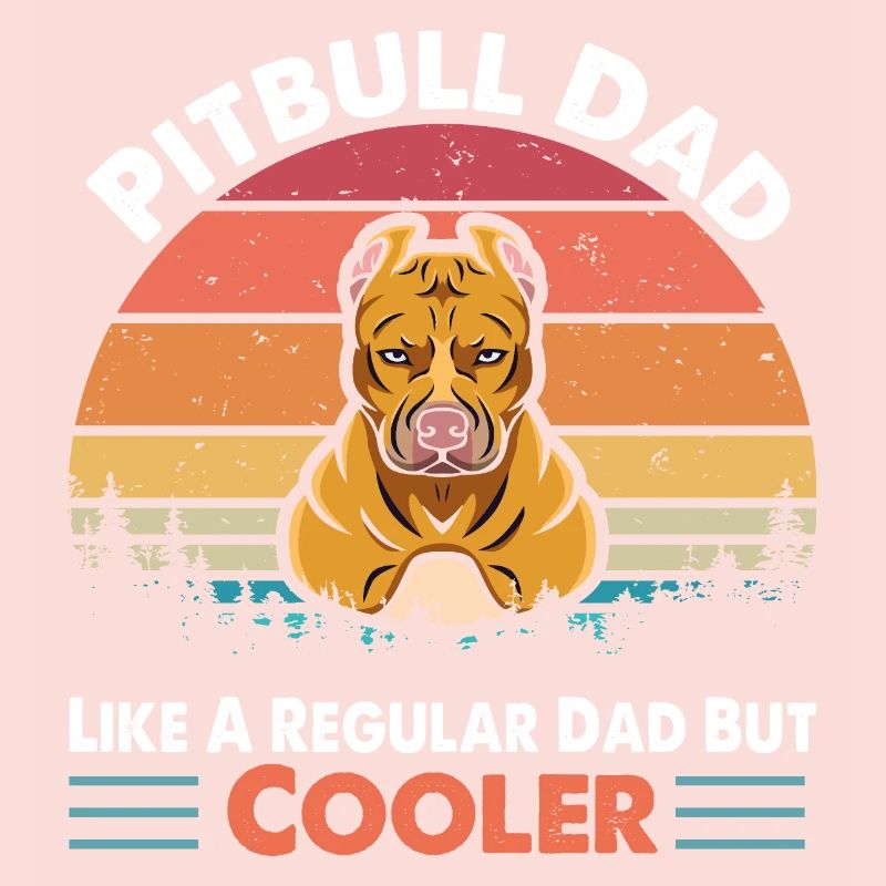 Pitbull dad like a regular dad but cooler