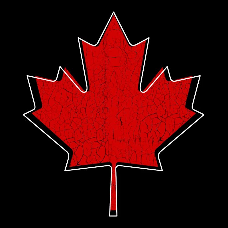 Logo vintage de feuille d'érable du Canada moderne