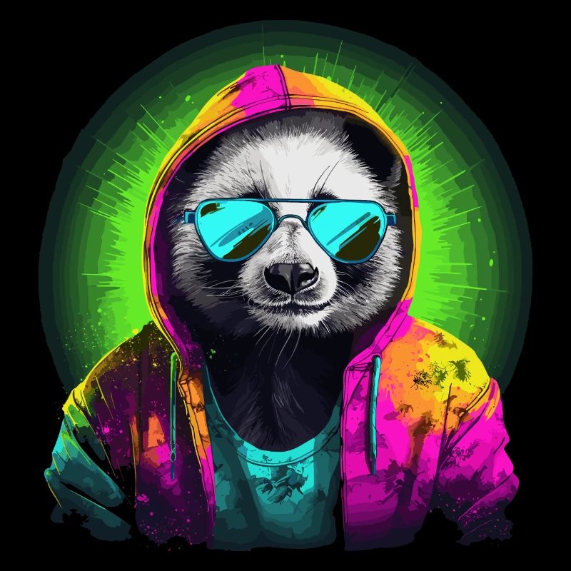 Panda Bear Sunglasses Bamboo Cool Panda