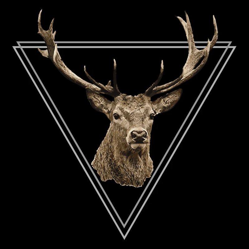 Deer antler animal triangle gift idea