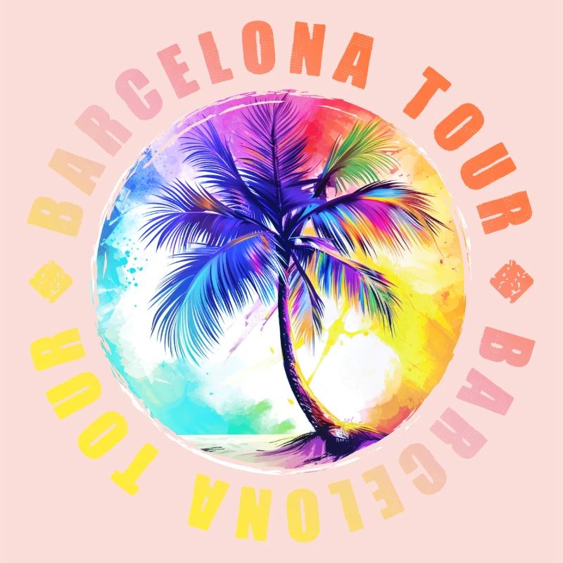 Visite de Barcelone colorée
