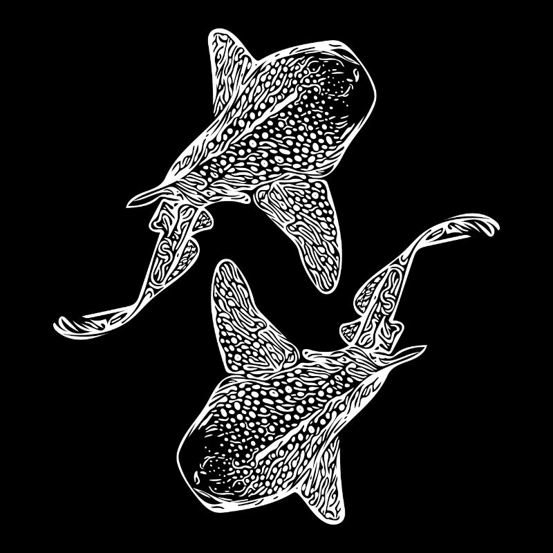 Élégants requins léopards vintage