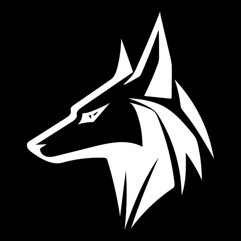 Noble Wolf Head Portrait Style de tatouage