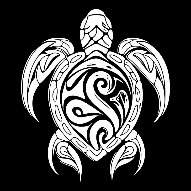 Pretty Vintage Tattoo Diver Turtle