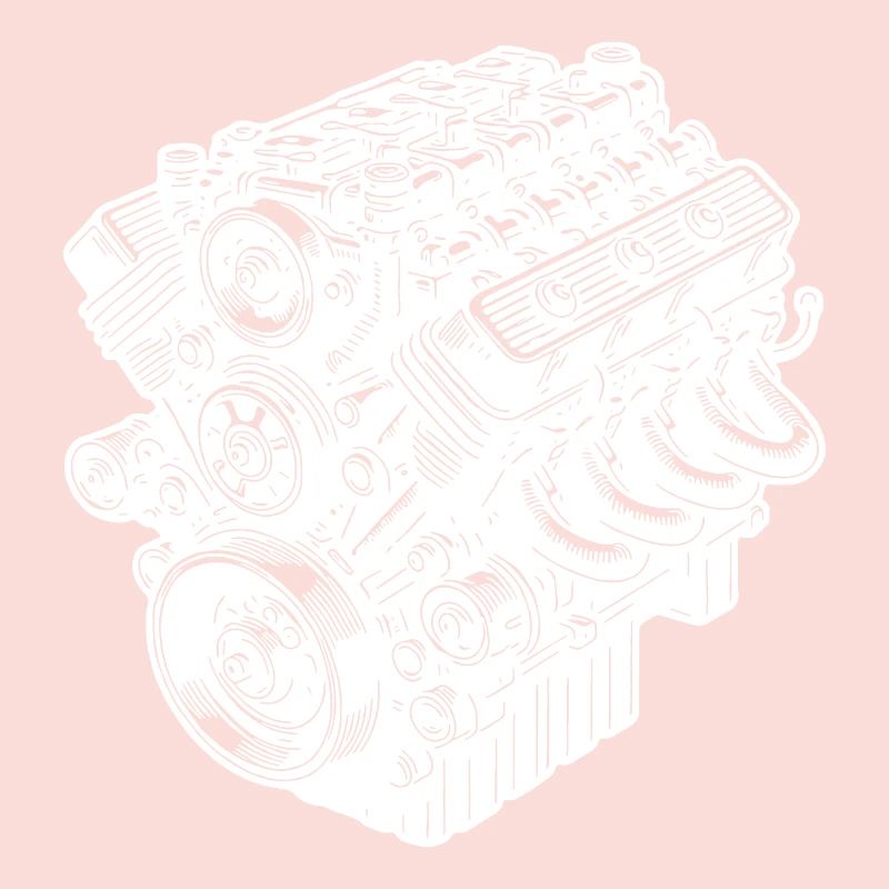 Engine Block Cylinder Fan Displacement Engine