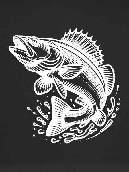 Large Jumping Zander Fish
