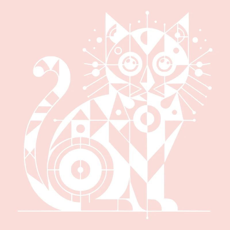 Conception de lignes géométriques de chat
