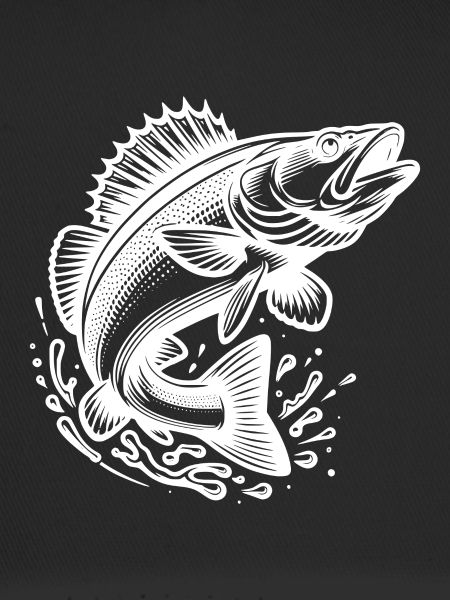 Jumping Zander Fish