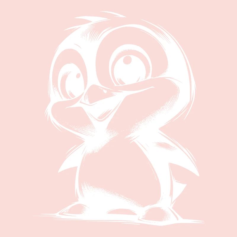 Drôle pingouin câlin Penguin bébé