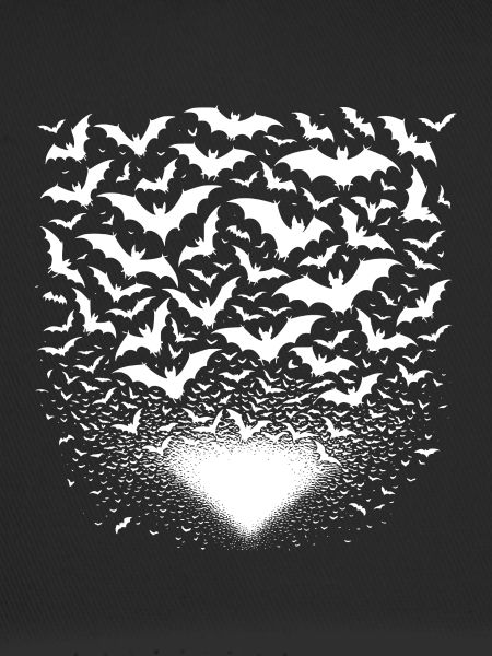 Huge swarm of bats