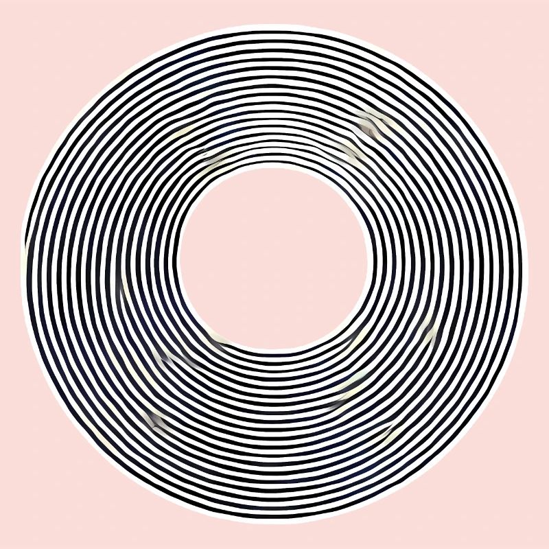 Conception minimaliste abstraite de lignes de cercle