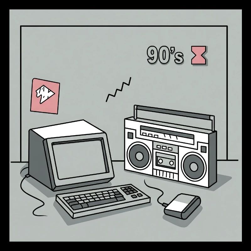 90s cult objects : Walkman, computer and Co.